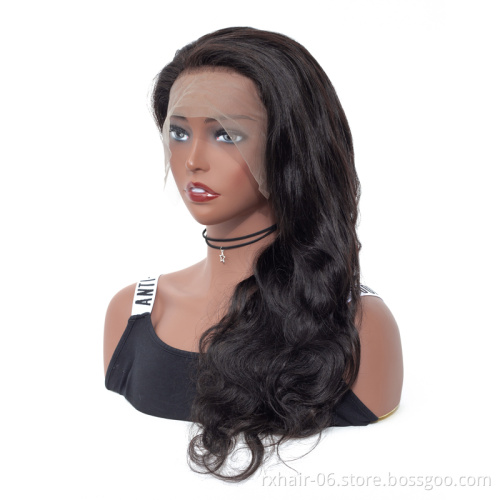 Cheap Virgin Brazilian 30 Inch Pre Plucked Glueless Human Hair Full Lace Wig With Baby Hair